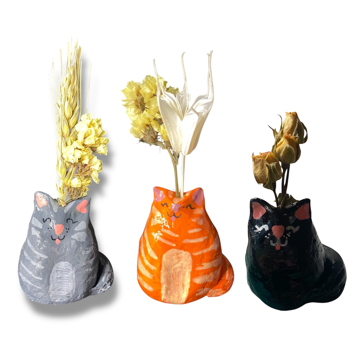 Flower Cat sculptures