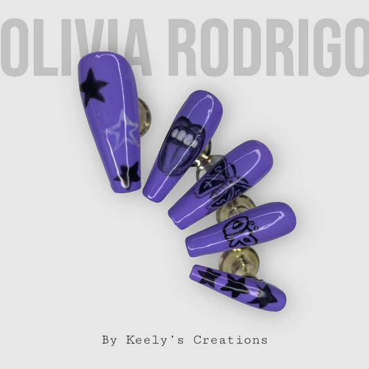 Olivia Rodrigo inspired Nails
